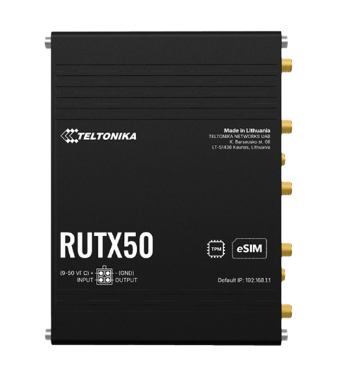Pramoninis 5G maršrutizatorius Teltonika RUTX50